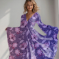 Preview: Wochenend-Aktion: Vintage Flower Bordüre - Eigenproduktion von Graustufen-Stoffe